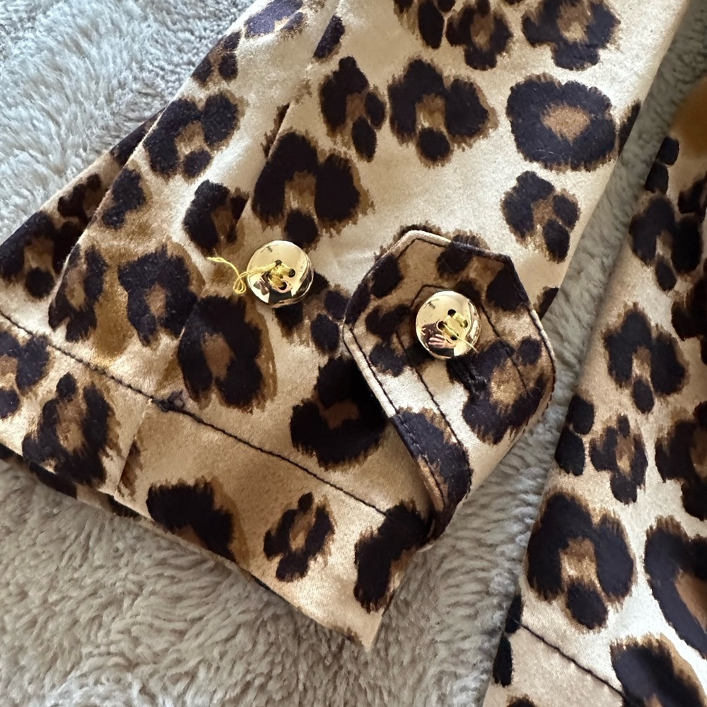 Charter Club Leopard Print Blazer 20w 2x Plus Size - Picture 2 of 4